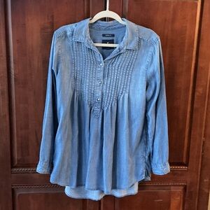 Women's Blue Denim Top